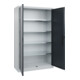 C+P Armoire à portes battantes Série 89, 1950x1200x500mm, 7035/7016-1