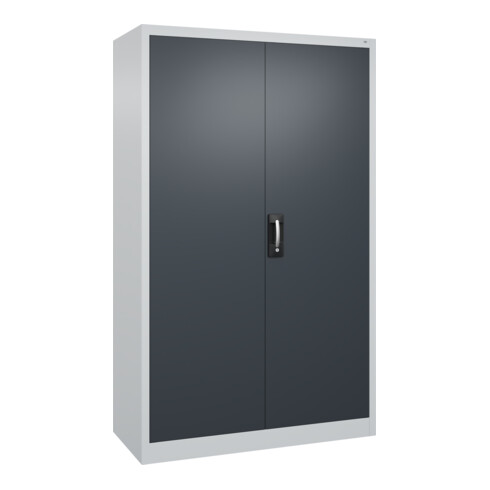 C+P Armoire à portes battantes Série 89, 1950x1200x500mm, 7035/7016