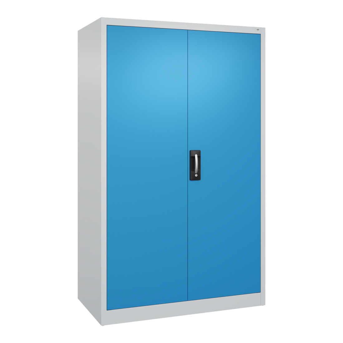 C+P Armoire à portes battantes Série 89, 1950x1200x600mm, 7035/5012