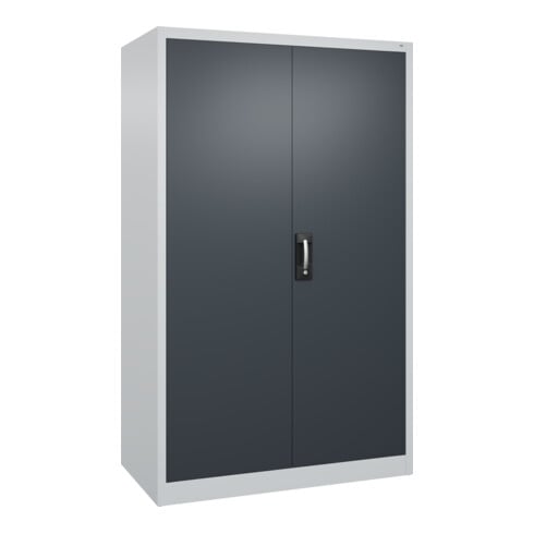 C+P Armoire à portes battantes Série 89, 1950x1200x600mm, 7035/7016