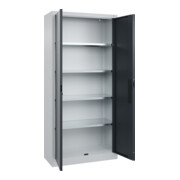C+P Armoire à portes battantes Série 89, 1950x930x400mm, 7035/7016