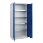 C+P Armoire à portes battantes Série 89, 1950x930x500mm, 7035/5010