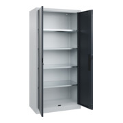 C+P Armoire à portes battantes Série 89, 1950x930x500mm, 7035/7016
