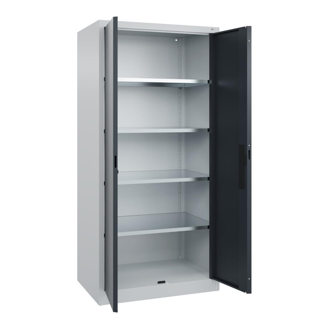 C+P Armoire à portes battantes Série 89, 1950x930x600mm, 7035/7016