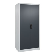 C+P Armoire à portes battantes Série 89, 1950x930x600mm, 7035/7016-2