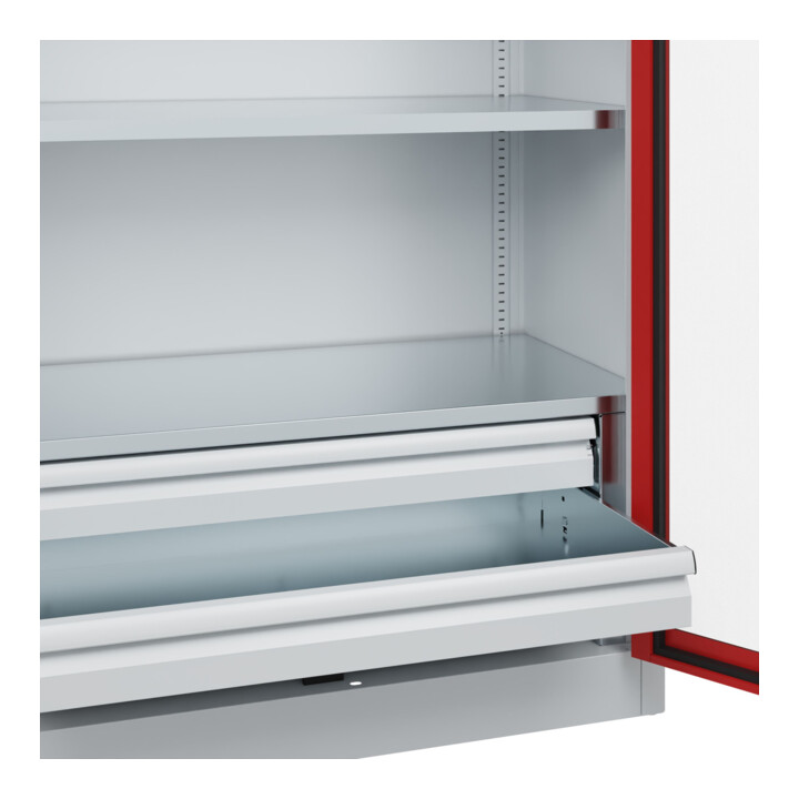C+P Armoire à tiroirs lourde Acurado Pro 1950 x 1000 x 500 mm 7035/3000