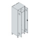 C+P Armoire Classic PLUS noir et blanc 2 compartiments 1950 x 600 x 500 mm 7016/7016