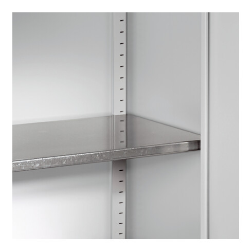 C+P Armoire d'atelier Basis PLUS, 1950x930x400mm, 7035/3020