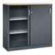 C+P Armoire de bureau à portes coulissantes Acurado 1200 × 1200 × 400 mm 7016/7016