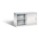 C+P Armoire de bureau à portes coulissantes Acurado 720 × 1200 × 400 mm RAL 7035