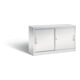 C+P Armoire de bureau à portes coulissantes Acurado 720 × 1200 × 400 mm RAL 7035