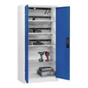 C+P Armoire de charge batterie avec ventilation Acurado, 1950x930x500mm, 7035/5010