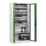C+P Armoire de charge batterie avec ventilation Acurado, 1950x930x500mm, 7035/6011