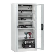 C+P Armoire de charge batterie avec ventilation Acurado, 1950x930x500mm, 7035/7035