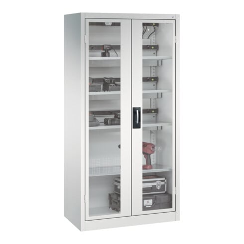 C+P Armoire de charge batterie avec ventilation Acurado, 1950x930x500mm, 7035/7035