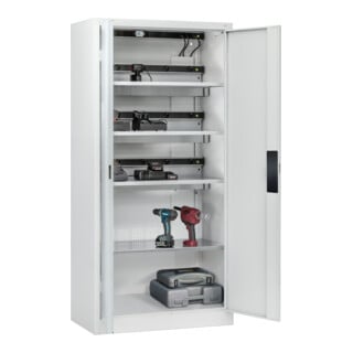 C+P Armoire de charge batterie avec ventilation Acurado, 1950x930x500mm, 7035/7035