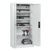 C+P Armoire de charge batterie avec ventilation Acurado, 1950x930x500mm, 7035/7035