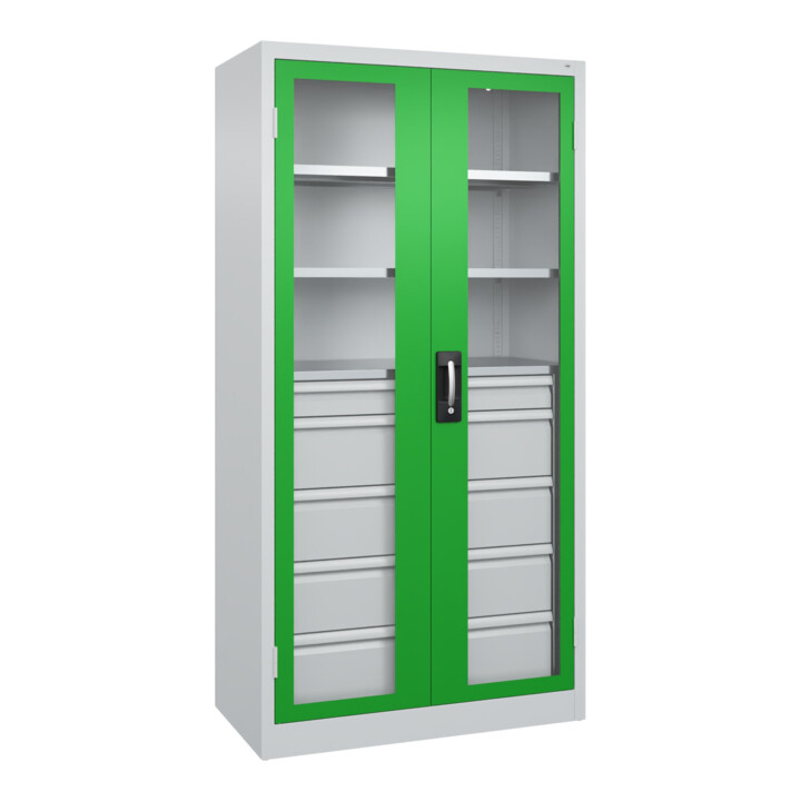 C+P Armoire de charge lourde Acurado Pro 1950 x 1000 x 500 mm 7035/6037