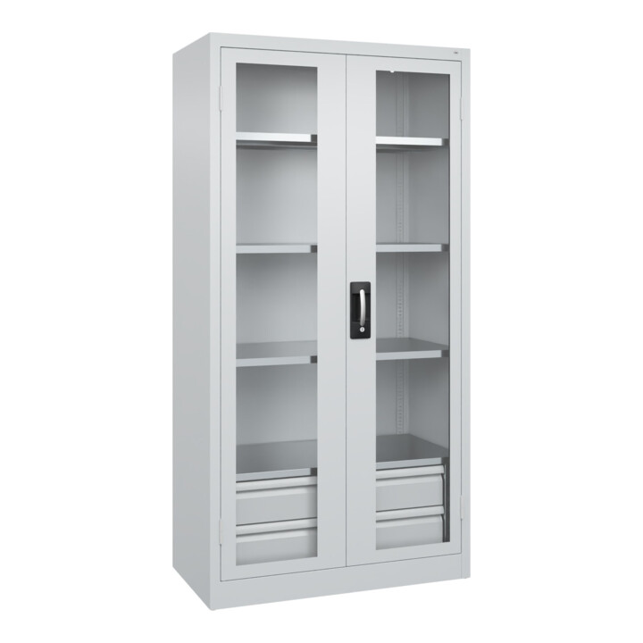 C+P Armoire de charge lourde Acurado Pro 1950 x 1000 x 500 mm gris