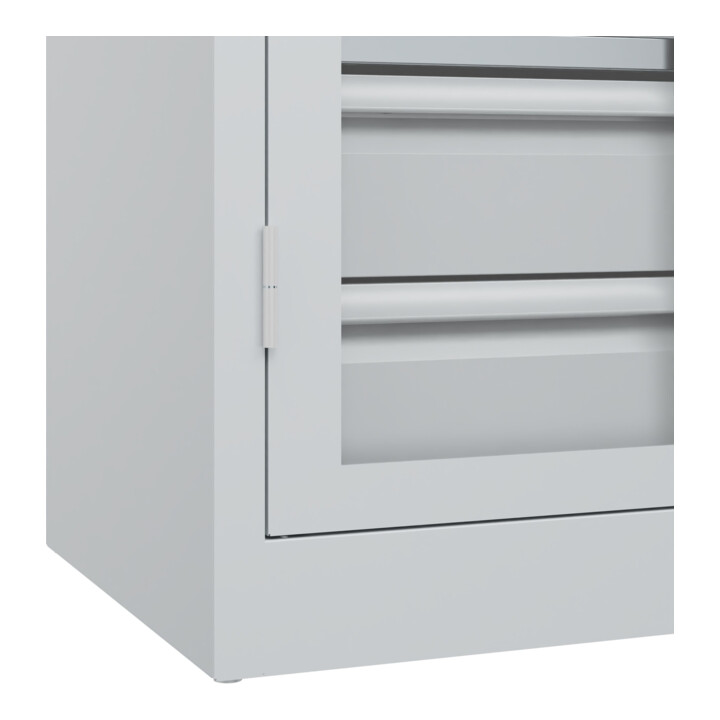 C+P Armoire de charge lourde Acurado Pro 1950 x 1000 x 500 mm gris