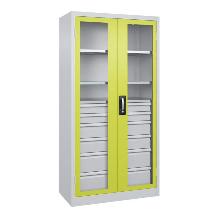 C+P Armoire de charge lourde Acurado Pro 1950 x 1000 x 500 mm gris