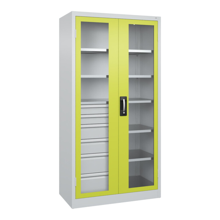 C+P Armoire de charge lourde Acurado Pro 1950 x 1000 x 500 mm gris