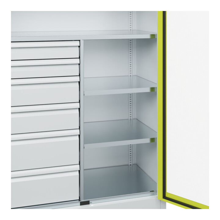 C+P Armoire de charge lourde Acurado Pro 1950 x 1000 x 500 mm gris