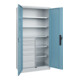 C+P Armoire de charge lourde Acurado Pro 1950 x 1000 x 500 mm gris clair/bleu