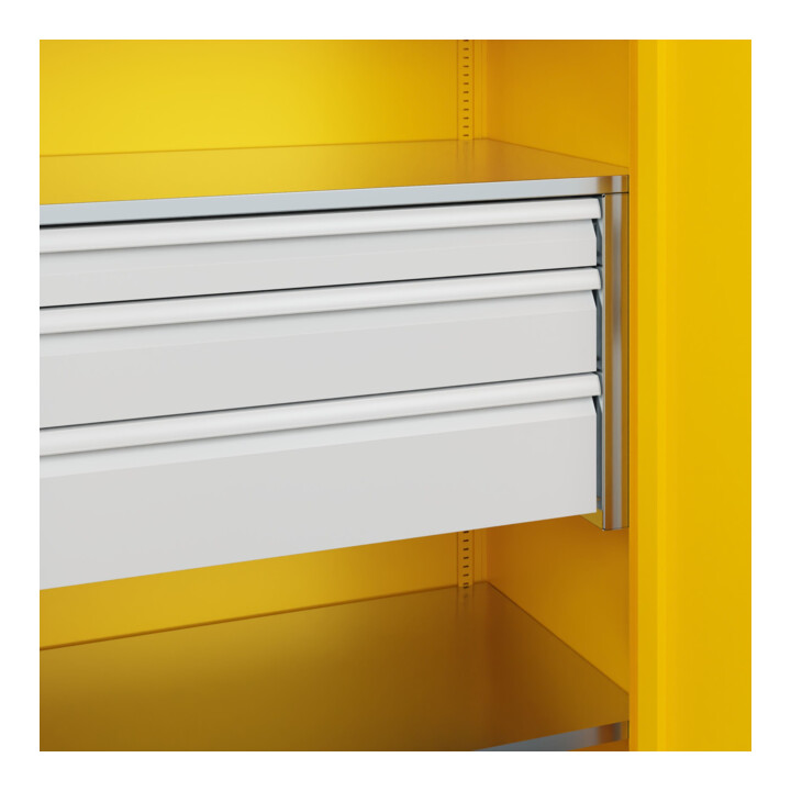C+P Armoire de charge lourde avec tiroirs Acurado Pro 1950 x 1000 x 600 mm RAL 1023