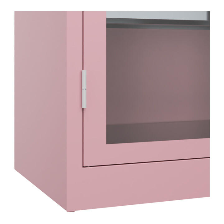C+P Armoire de rangement lourd Acurado Pro 1950 x 1000 x 500 mm Rose clair