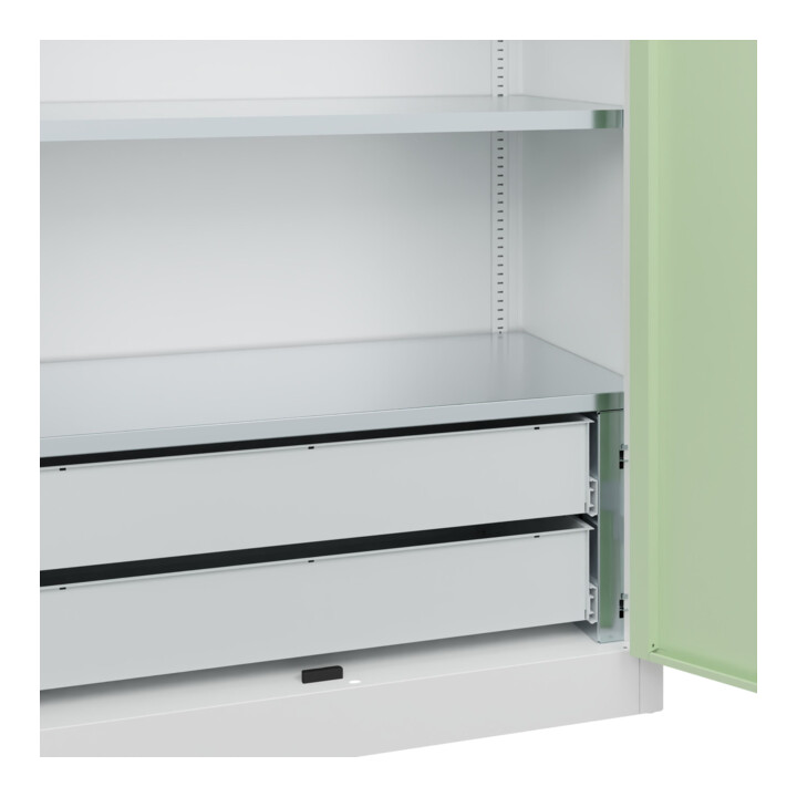 C+P Armoire de rangement lourd Acurado Pro 1950 x 1200 x 500 mm 9016/6019