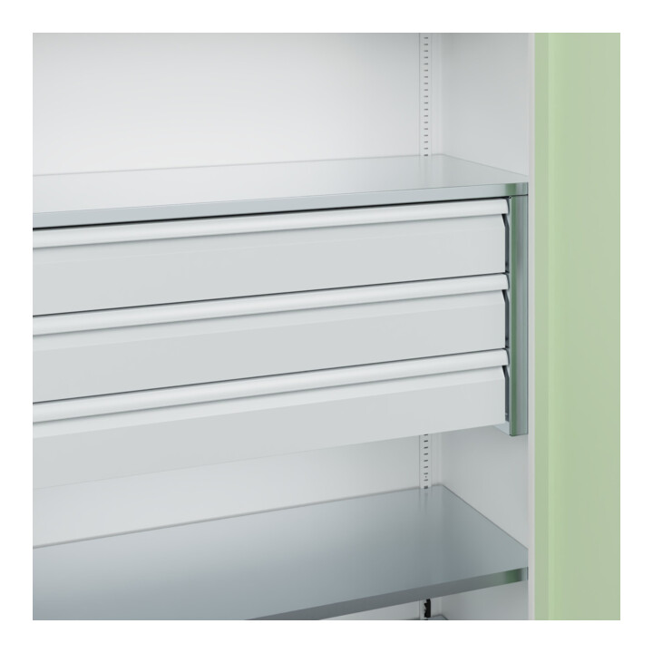 C+P Armoire de rangement lourd Acurado Pro 1950 x 1200 x 500 mm 9016/6019