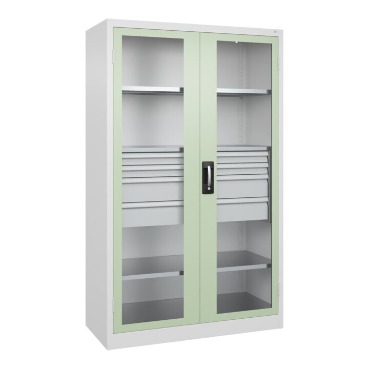 C+P Armoire de rangement lourd Acurado Pro 1950 x 1200 x 500 mm 9016/6019