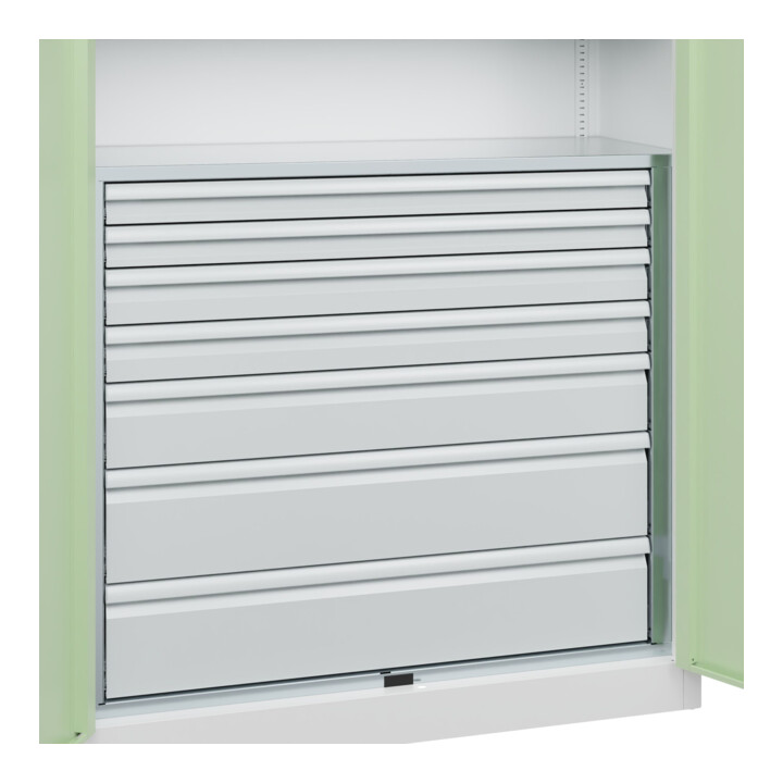 C+P Armoire de rangement lourd Acurado Pro 1950 x 1200 x 500 mm 9016/6019