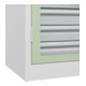 C+P Armoire de rangement lourd Acurado Pro 1950 x 1200 x 500 mm 9016/6019