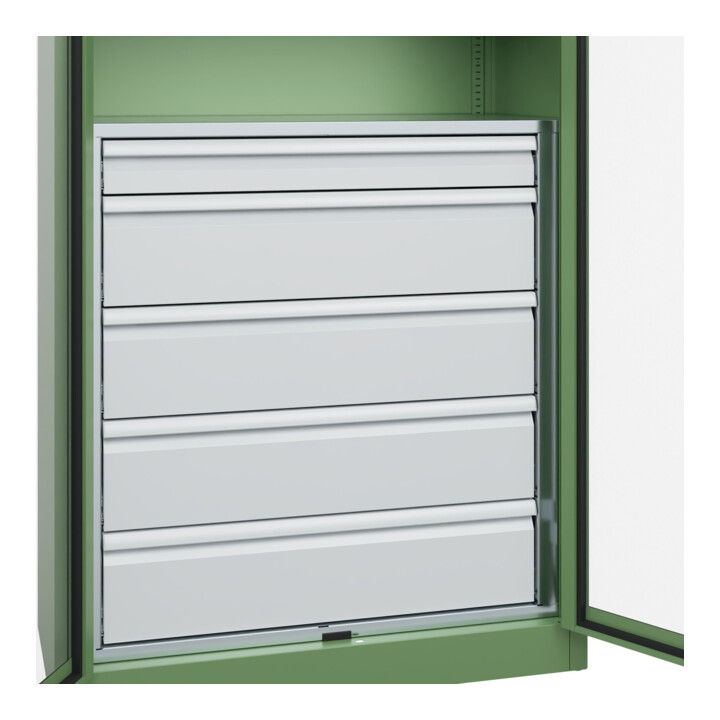 C+P Armoire de rangement lourd Acurado Pro 1950 x 1200 x 500 mm RAL 6011