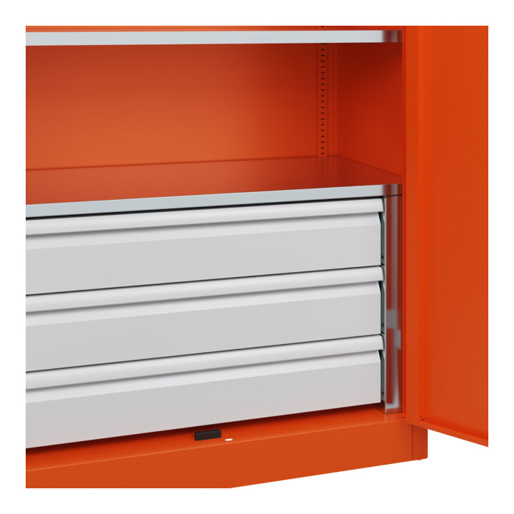 C+P Armoire de rangement lourde Acurado Pro 1950 x 1000 x 500 mm 2004/2004