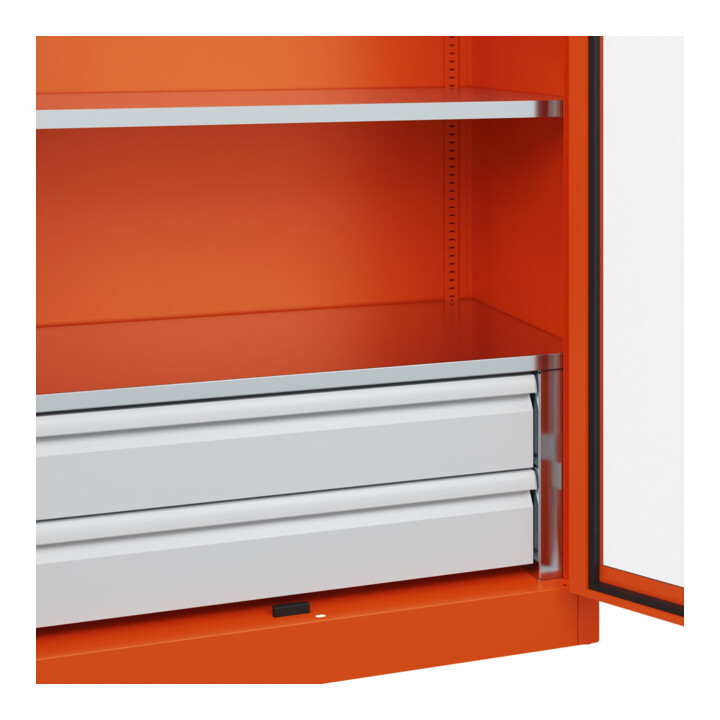 C+P Armoire de rangement lourde Acurado Pro 1950 x 1000 x 500 mm 2004/2004