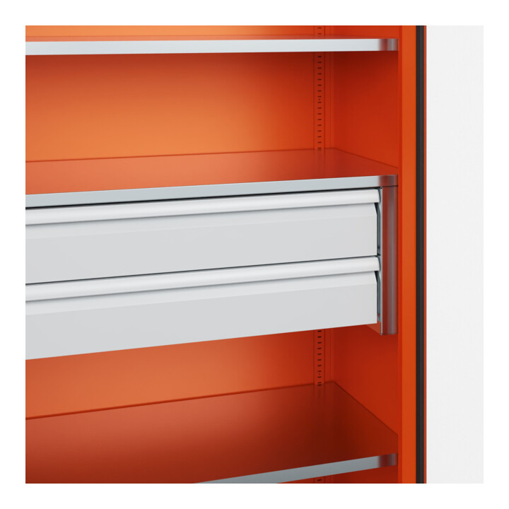 C+P Armoire de rangement lourde Acurado Pro 1950 x 1000 x 500 mm 2004/2004