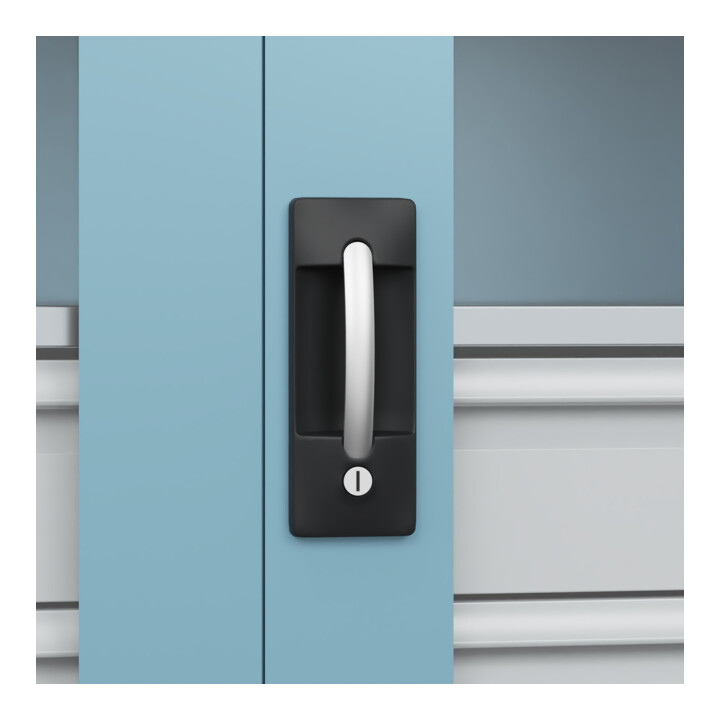 C+P Armoire de rangement lourde Acurado Pro 1950 x 1000 x 500 mm