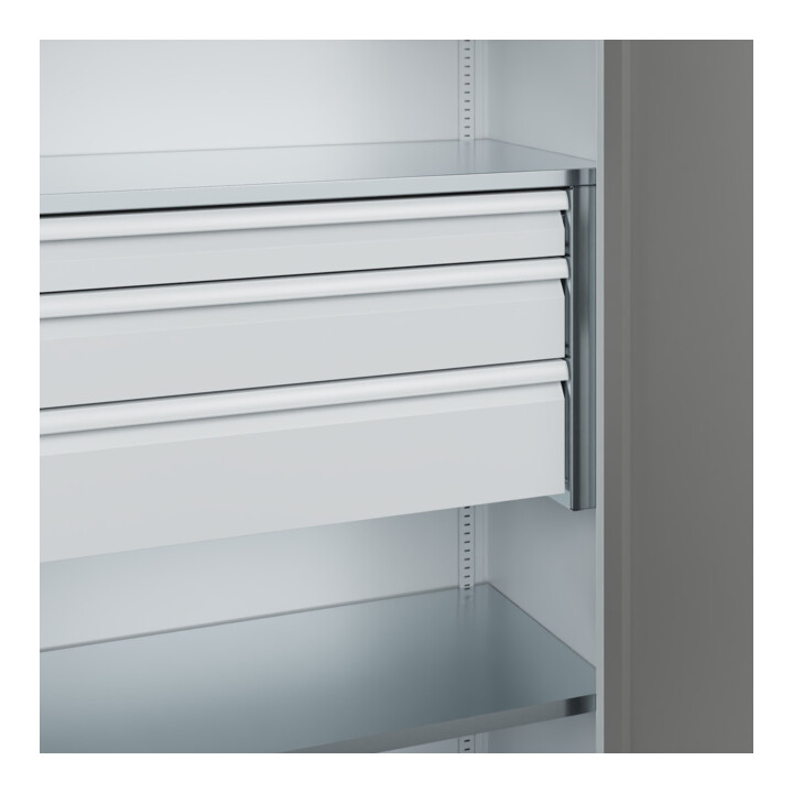 C+P Armoire de rangement lourde Acurado Pro 1950 x 1000 x 500 mm