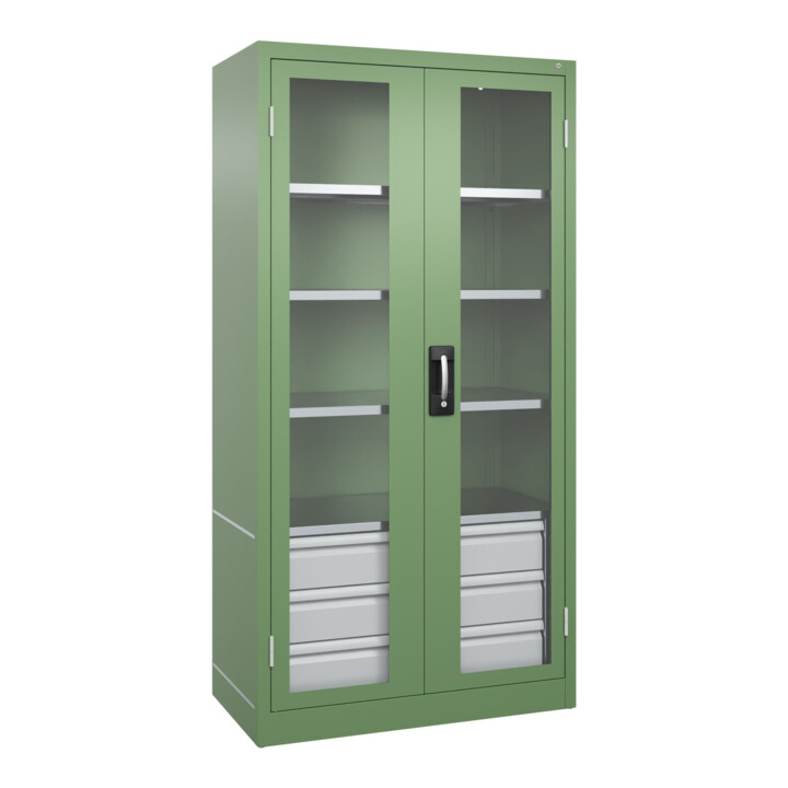 C+P Armoire de rangement lourde Acurado Pro 1950 x 1000 x 500 mm