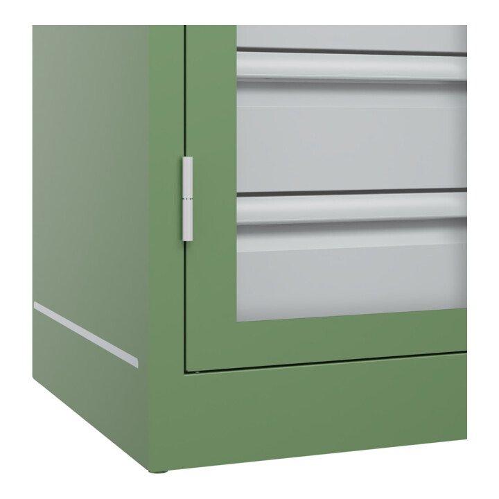 C+P Armoire de rangement lourde Acurado Pro 1950 x 1000 x 500 mm