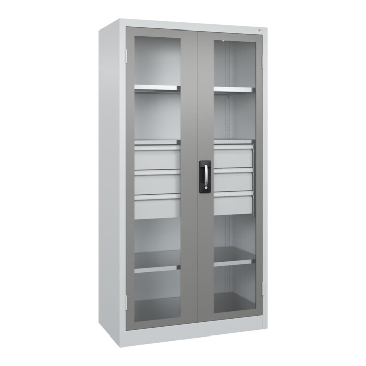 C+P Armoire de rangement lourde Acurado Pro 1950 x 1000 x 500 mm