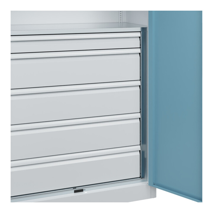 C+P Armoire de rangement lourde Acurado Pro 1950 x 1000 x 500 mm