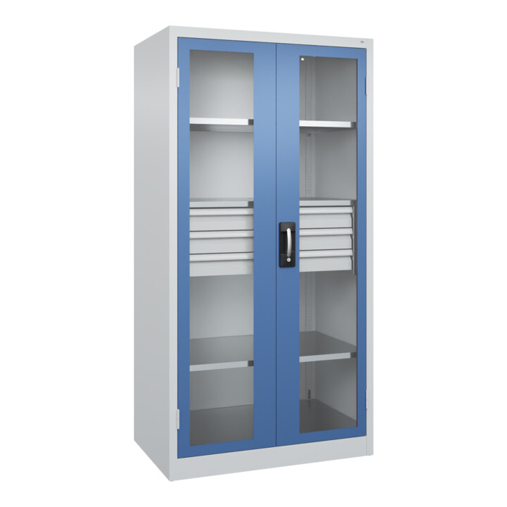 C+P Armoire de rangement lourde Acurado Pro 1950 × 1000 × 600 mm 7035/5023