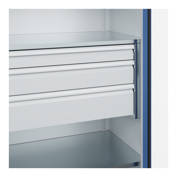 C+P Armoire de rangement lourde Acurado Pro 1950 × 1000 × 600 mm 7035/5023