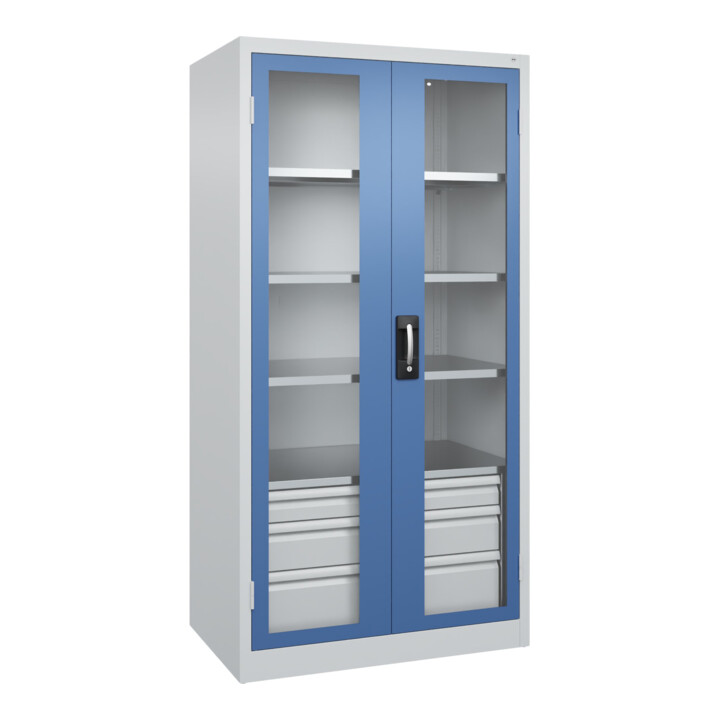 C+P Armoire de rangement lourde Acurado Pro 1950 × 1000 × 600 mm 7035/5023