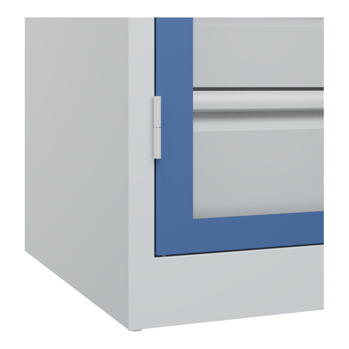 C+P Armoire de rangement lourde Acurado Pro 1950 × 1000 × 600 mm 7035/5023