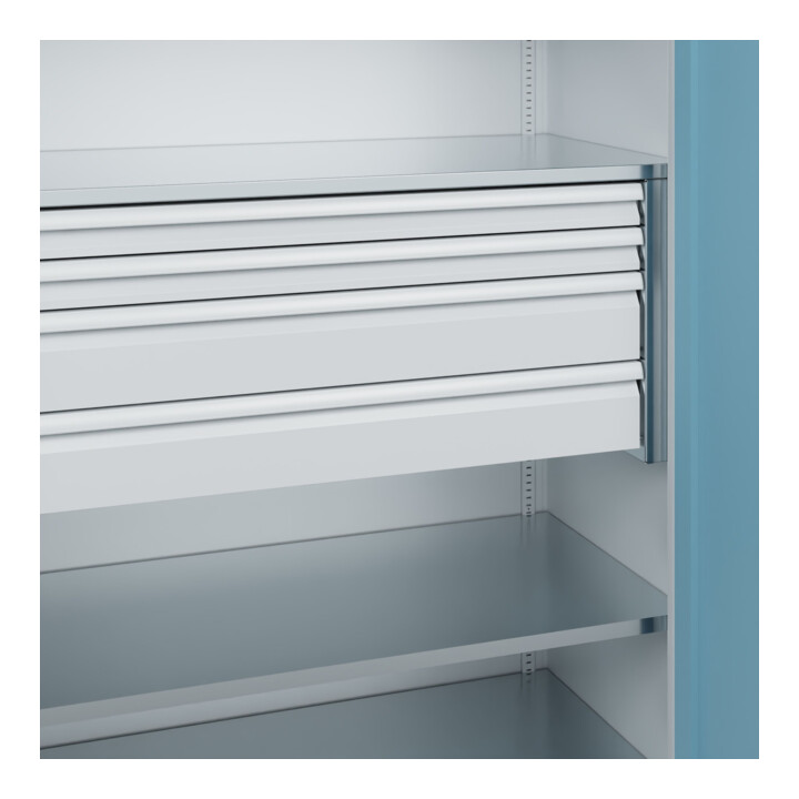 C+P Armoire de rangement lourde Acurado Pro 1950 x 1200 x 600 mm 7035/0010